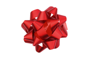 red ribbon on isolated on transparent background png