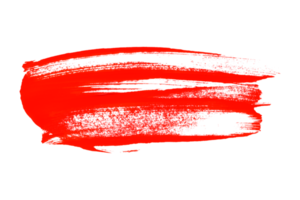 rouge brosse isolé sur transparent Contexte rouge aquarelle, png. png