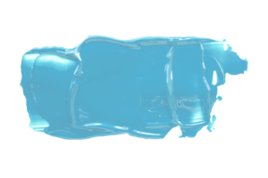 ligero azul brillante cepillo aislado en transparente antecedentes ligero azul acuarela png