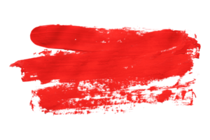 rot Bürste isoliert auf transparent Hintergrund rot Aquarell, png