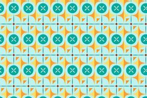 Retro Seamless Pattern in Orange, Brown, and Beige abstract geometric Background. 60s and 70s Retro style and Aesthetic. vector