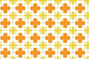 Retro Seamless Pattern in Orange, Brown, and Beige abstract geometric Background. 60s and 70s Retro style and Aesthetic. vector