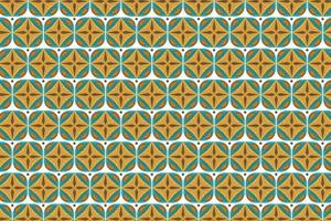Retro Seamless Pattern in Orange, Brown, and Beige abstract geometric Background. 60s and 70s Retro style and Aesthetic. vector