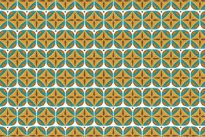 Retro Seamless Pattern in Orange, Brown, and Beige abstract geometric Background. 60s and 70s Retro style and Aesthetic. vector