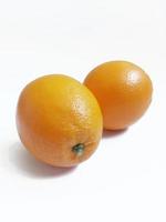 oranges on white background photo
