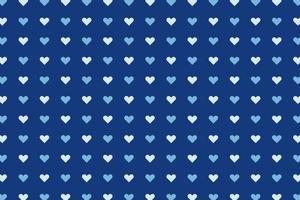 Blue cute heart seamless pattern vector. Valentine's day special love hearts background. vector