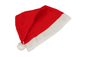 red santa hat isolated on transparent background.png png