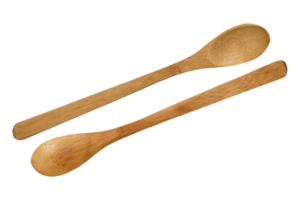 marrón de madera cuchara aislado en transparente antecedentes. de madera cuchara en frente de el espalda png