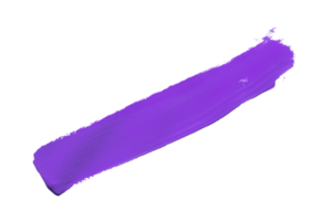 púrpura cepillo aislado en transparente antecedentes púrpura acuarela, png