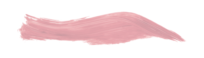 skinande rosa borsta isolerat på transparent bakgrund. rosa vattenfärg png