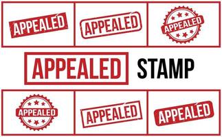 Appealed Rubber Stamp Set Vector