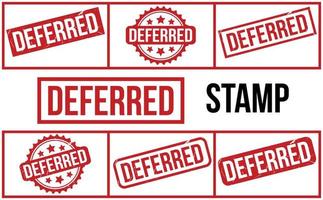 Deferred Rubber Stamp set Vector