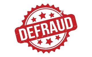 Defraud Rubber Stamp Seal Vector