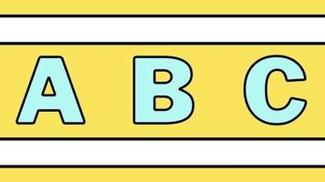 abc cartas para crianças cheio Inglês alfabeto para pré escola e Jardim da infância video
