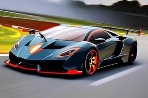 Super car AI genrated image photo