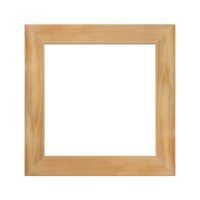trä- ram eller bild ram separat på en transparent bakgrund. png
