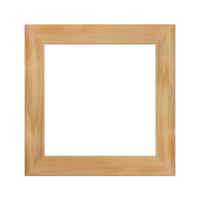 wooden frame or picture frame separately on a transparent background. png