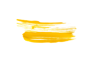 yellow brush isolated on transparent background yellow watercolor,png. png