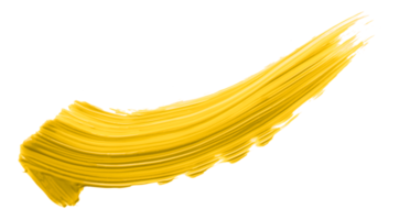 yellow brush isolated on transparent background yellow watercolor,png. png