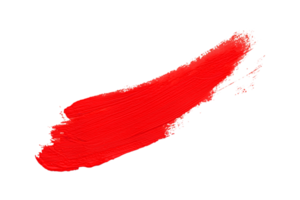 rood borstel geïsoleerd Aan transparant achtergrond rood waterverf, png