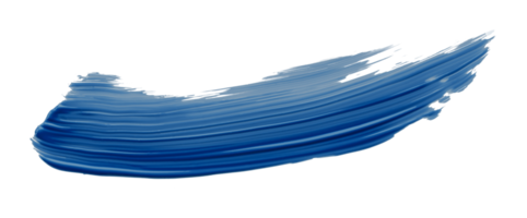 glimmend blauw borstel geïsoleerd Aan transparant achtergrond blauw waterverf PNG