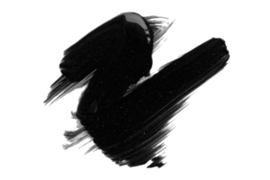 Black brush isolated on transparent background png