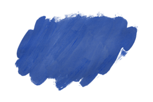 brillant bleu brosse isolé sur transparent Contexte bleu aquarelle png