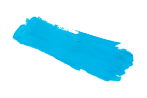 blå borsta isolerat på transparent bakgrund blå akvarell, png