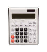 old calculator isolated on transparent background.used calculator number calculator png