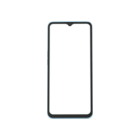 Vorderseite Aussicht von ein transparent Telefon png