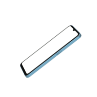 Side View of a blue transparent phone png