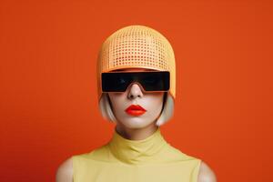 woman in futuristic style photo