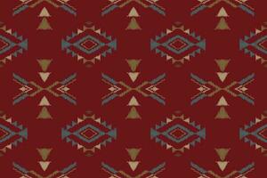 Ikat Pattern, Motif Ikat Aztec Folk Embroidery, Mexican Aztec Geometric Rhombus Art Ornament Print. Digital File Design for Print Texture,fabric,saree,sari,carpet,rug,batik vector