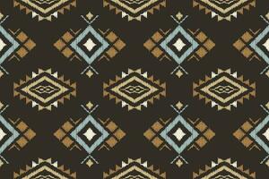 Ikat Flowers, Motif Ikat Aztec Folk Embroidery, Mexican Aztec Geometric Rhombus Art Ornament Print. Digital File Design for Print Texture,fabric,saree,sari,carpet,rug,batik vector