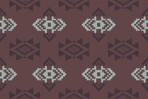 Ikat Fabric, Motif Ikat Aztec Folk Embroidery, and Mexican Style. Aztec Geometric Art Ornament Print. Digital File Design for Print Texture,fabric,saree,sari,carpet,rug,batik vector