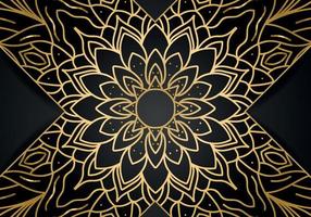 Luxury vector mandala background design with golden color pattern. Vector ornamental mandala design.