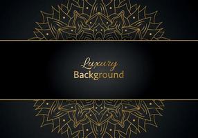 Luxury vector mandala background design with golden color pattern. Vector ornamental mandala design.