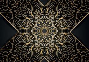 Luxury vector mandala background design with golden color pattern. Vector ornamental mandala design.
