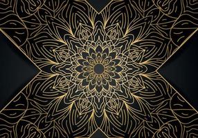 Luxury vector mandala background design with golden color pattern. Vector ornamental mandala design.