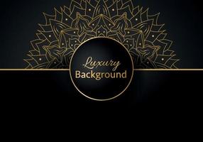 Luxury vector mandala background design with golden color pattern. Vector ornamental mandala design.