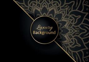 Luxury vector mandala background design with golden color pattern. Vector ornamental mandala design.