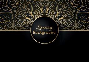 Luxury vector mandala background design with golden color pattern. Vector ornamental mandala design.