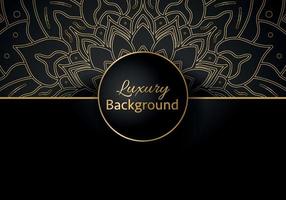 Luxury vector mandala background design with golden color pattern. Vector ornamental mandala design.