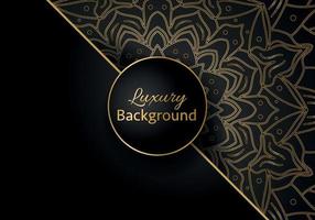 Luxury vector mandala background design with golden color pattern. Vector ornamental mandala design.