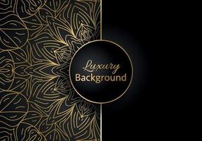 Luxury vector mandala background design with golden color pattern. Vector ornamental mandala design.