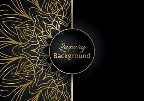Luxury vector mandala background design with golden color pattern. Vector ornamental mandala design.