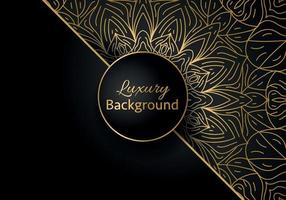 Luxury vector mandala background design with golden color pattern. Vector ornamental mandala design.