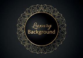 Luxury vector mandala background design with golden color pattern. Vector ornamental mandala design.