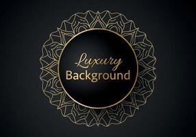 Luxury vector mandala background design with golden color pattern. Vector ornamental mandala design.