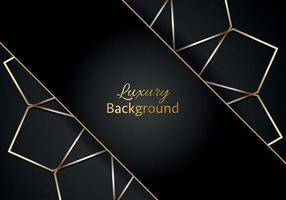 Abstract shape dark and golden glittering lines color luxury background. elegant modern background. vector